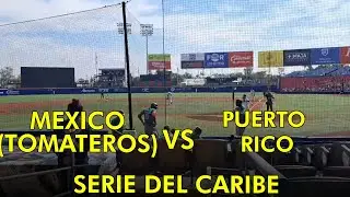 Mexico vs Puerto Rico, Serie del Caribe 2026 - Mexico (Tomateros) juego 1