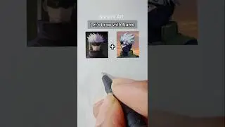 Kakashi + Gojo drawing with name | Soren's Art #kakashi #gojo #animeart #jjk #art #sjram