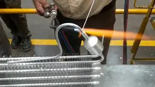 Aluminium condenser brazing with Mathure's Alusol 4 rod