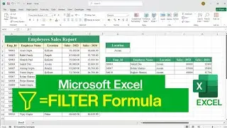 How to use Filter Function in Microsoft Excel | Filter Formula in Excel