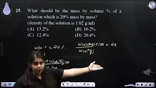 What should be the mass by volume % of a solution which is 20% mass by mass? (density of the sol....