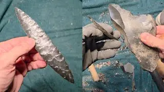2194 - No Talk - Pushing The Limits with Dacite Obsidian #flintknapping