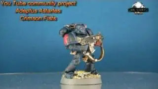 3rd mini in! You Tube community project ~ Adeptus Astartes ~ Crimson Fists ~ Catattafish