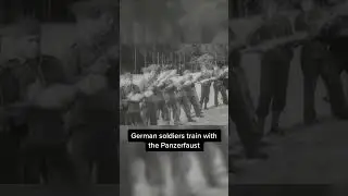 German soldiers train with the panzerfaust