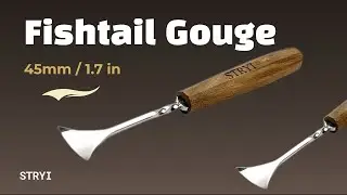 🌿 The Sharpest 45mm Edge: #STRYI Fishtail Gouge in Action!