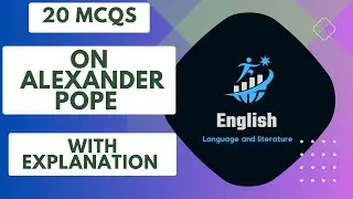 Mcqs on Alexander pope/ Age of pope/ Works of pope/ Biography of pope/ Literature Mcqs