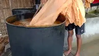 Making batik fabric for tie dye, bali or smoke technique @Batikdlidir solo Indonesia