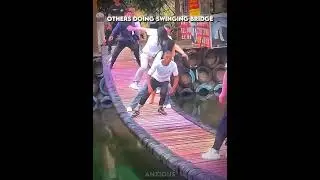 Others doing swinging bridge vs. This guy 💀🤯Anxious Edits