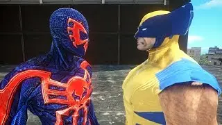 Spiderman 2099 vs Wolverine - Epic Battle