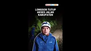 Longsor Tutup Akses Jalan Kabupaten di Tanjungkerta Sumedang