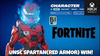 FORTNITE UNSC SPARTAN(RED ARMOR) WIN! XBOX CHAPTER 6 SEASON 4