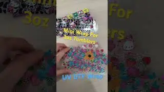 mini uv dtf wrap for 3oz Tumblers #16oz #uvwrap #uvprinting #uvdtfcupwraps #uvdtfsticker #wrap