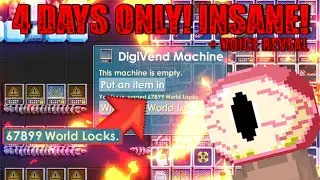Collecting tons of BGL&acute;s in BUYHAND! 4Days! #14 + Voice reveal 🤑 - Growtopia