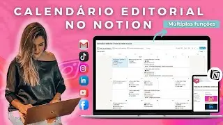 Melhor calendário editorial para redes sociais no NOTION