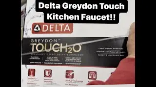 DELTA Greydon Touch Kitchen Faucet Installed!!