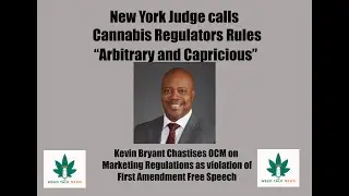 NY Judge Rips OCM for Their Rules&Regs plus Hash Bash 53 in Michigan Misses its Legend John Sinclair