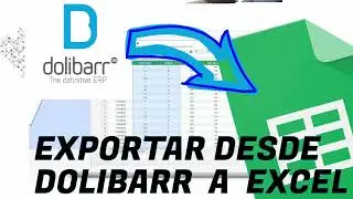 Exportar listados desde Dolibarr 14.0.5 a hoja de calculo Excel. Dolibarr en 10 minutos en español.