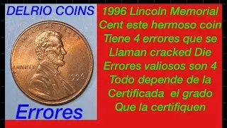 1996  valioso Lincoln Memorial  cents 4 errores