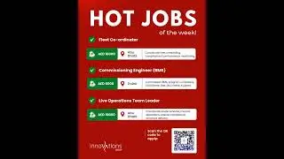 Hot Jobs of the Week | Apply on Innovations Global Job App.