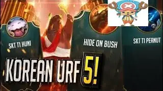 High Elo Korean URF Madness 5 - Full SKT Squad