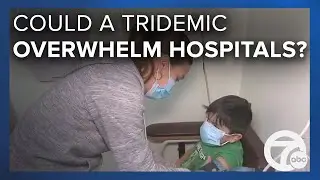 What is a 'tridemic' and could it overwhelm health care systems?