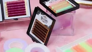 Wholesale Private Label Colored Individual Easy Fanning Lash Extensions for Special Occasion