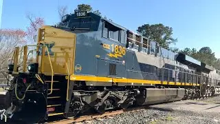 CSX 1836 RF&P Heritage Unit Trails on M441-21 at Sandy Ford