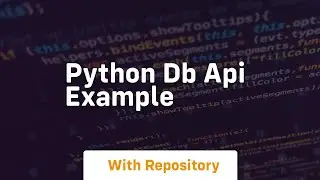 python db api example