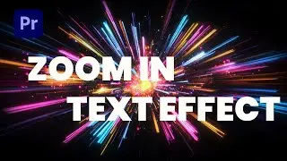 Zoom In Text Animation – Premiere Pro ✨