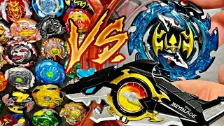 FORNEUS COM LAN&Ccedil;ADOR TUBAR&Atilde;O VS TODOS OS BEYBLADES BURST TURBO SLINGSHOCK DA COLE&Ccedil;&Atilde;O! PETER PLAY