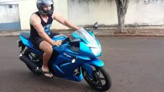 Kawasaki Ninja 250 R - Escapamento Original X Ponteira Esportiva