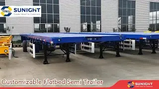New Trailer Customizable Flatbed Semi Trailer  for Sale