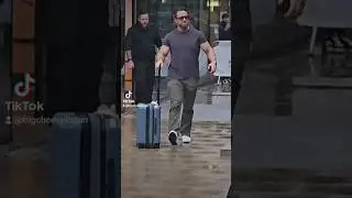 La Knight leaves his Manchester Hotel ahead of Wwe Smackdown Live.