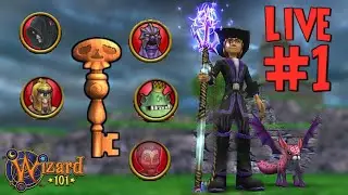 🔴 Wizard101: WOODEN SKELETON KEY FARMING! 🔴 | Live #1 (Farming)