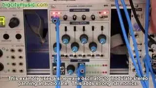 Sputnik 6-Channel Stereo Mixer eurorack examples
