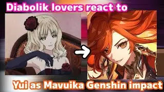 Diabolik lovers react to Yui as Mavuika Genshin Impact || Gacha react