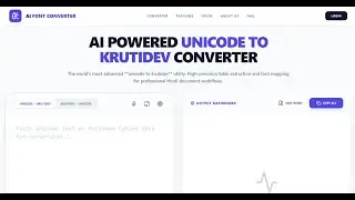 Unicode to Krutidev, Krutidev to unicode Converter 