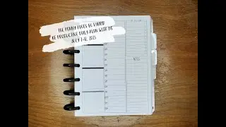 B6 Hybrid: Be Productive Daily Plan with Me || July 7-12, 2025