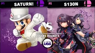Saturn! (Mario) Vs S130n (Pyra/Mythra/Cloud) | Losers Round 3 | Smash Challenger Series ED.1