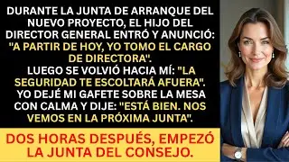 El hijo del director general me despidió — No esperaba quién estaría en la junta del consejo...