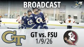 Georgia Tech vs. Florida State | ACC Hockey | 1/9/26