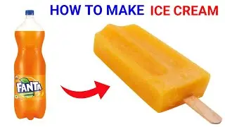 ice-cream  how to make Fanta ICE CREAM 🧊