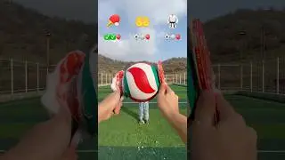 SATISFYING ASMR CATCHING THE BALL AND BALLOON WITH PING PONG, HANDS AND SPIKED BELT 😱🏓🥋#shorts
