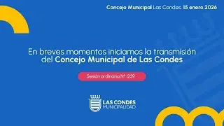 Concejo municipal, Sesión 1239  15-01-2026