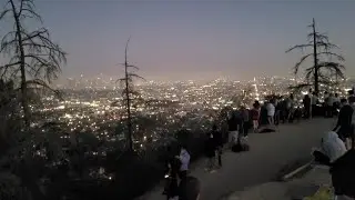 Los Angeles is a war zone with massive 4th of July fireworks display atop Griffith Observatory