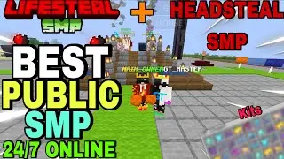 🤩 Best Headsteal Public SMP Server 2026 🔥 | Minecraft Java+Pe & Cracked | 24/7 Online | Free to Join
