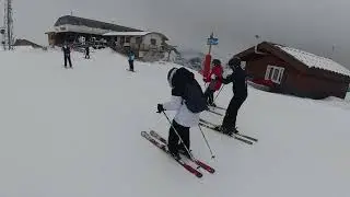 Les 2 Alpes - Beginner Level - Cloudy Day at the Slopes (no music) day 3