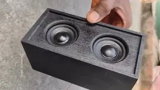 Made a very high-quality speaker from raw materials