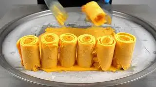 #ASMR ice Cream Rolls That Look TOO GOODSatisfyingVisual 🍋‍🟩🍌🍓