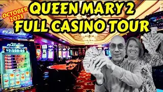 ПОЛНЫЙ ТУР ПО КАЗИНО на лайнере Cunards QUEEN MARY 2 Ocean